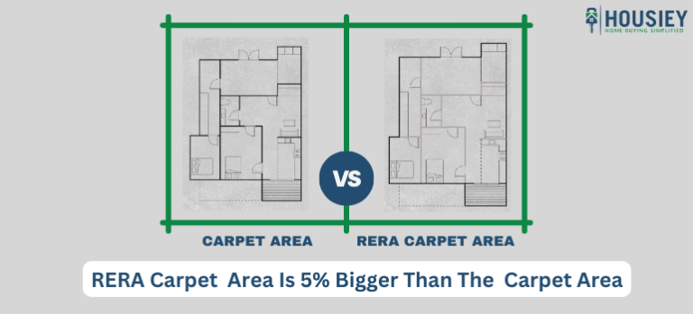 CARPET AREA vs Rear Carpet area